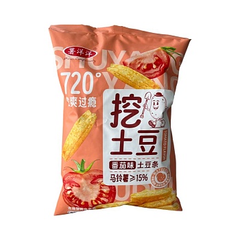 Чипсы ShuYangyang Cuipian с томатным вкусом 102г