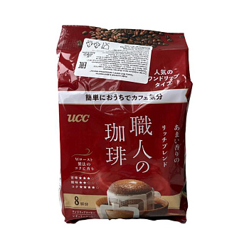 Кофе UCC молотый дрип-пакет Rich blend 7г