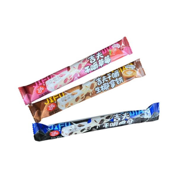 Zhevatelnye trubochki Jifu assorti vkusov 20g