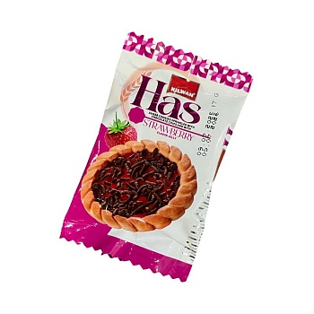 Печенье Has с желе со вкусом клубники с шоколадной крошкой 17г