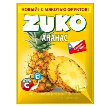 Напиток растворимый Zuko ананас 20г