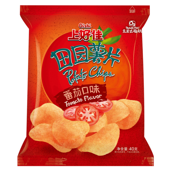 Chipsy Oishi Potato Chips Tomato tomatnye 40g