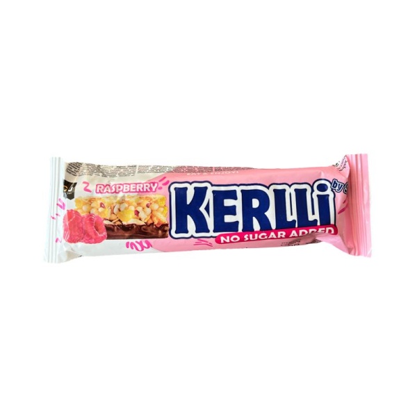 Zlakovyy batonchik Kerlli s malinoy bez dobavleniya sakhara 45g