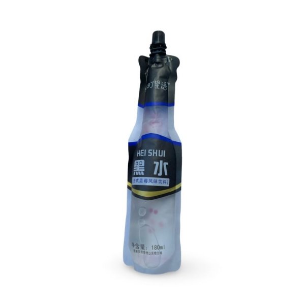Napitok Guotingxingyu Hei Shui Blue Cola s kusochkami zhele so vkusom cherniki 180ml