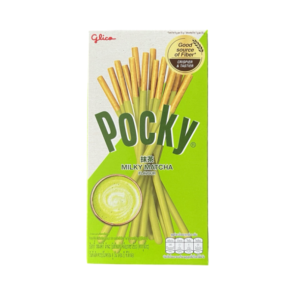 Pechene Pocky Biskvitnye palochki s glazuryu so vkusom zelenogo chaya Matcha 45g