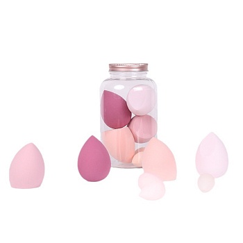 Спонжи Snax для макияжа SX-06 в баночке 7шт