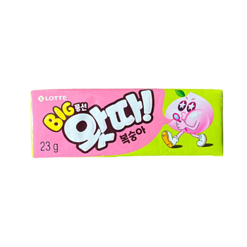 Жевательная резинка Lotte Big Bubble Gum Персик 23г