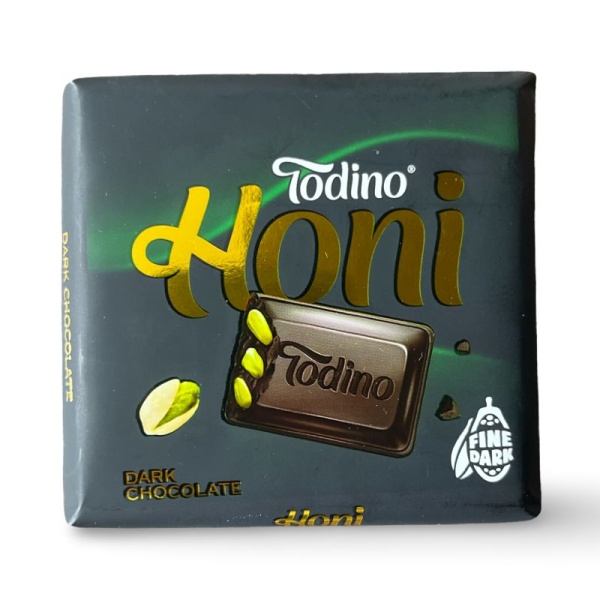 Shokolad Todino Honi temnyy s droblenoy fistashkoy 60g
