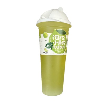 Напиток Guotingxingyu Bubble Tea с желейными шариками со вкусом лайма 620мл 