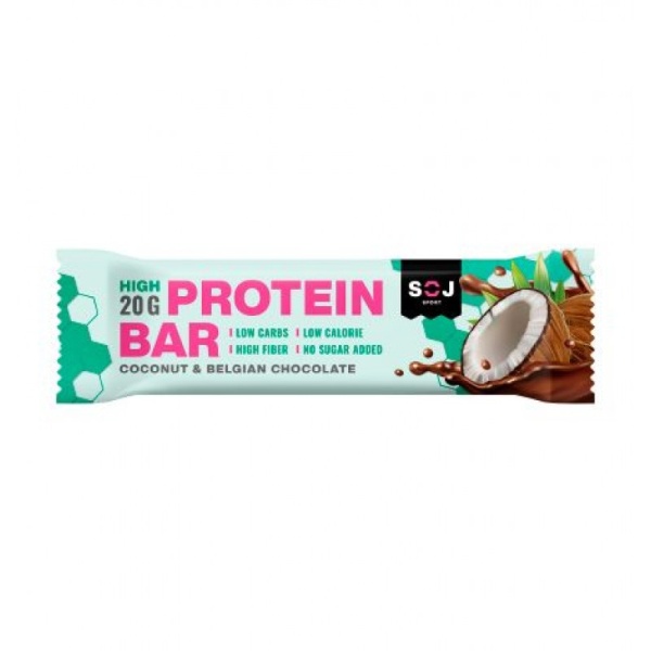 Proteinovyy batonchik Protein Bar s kokosom v molochnom shokolade 50g