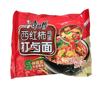 Лапша Master Kong со вкусом говядины и томатов с яйцом м/у 109г