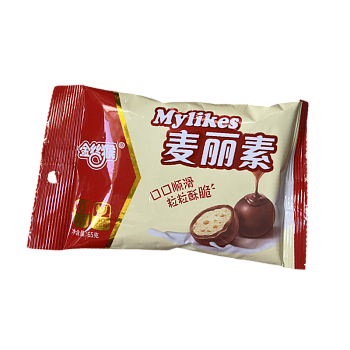 Хрустящие шарики Golden Monkey шоколадные красные 65г
