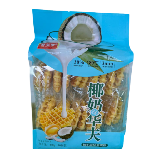 Vafli Haofuluo Venskie s kokosom 280g