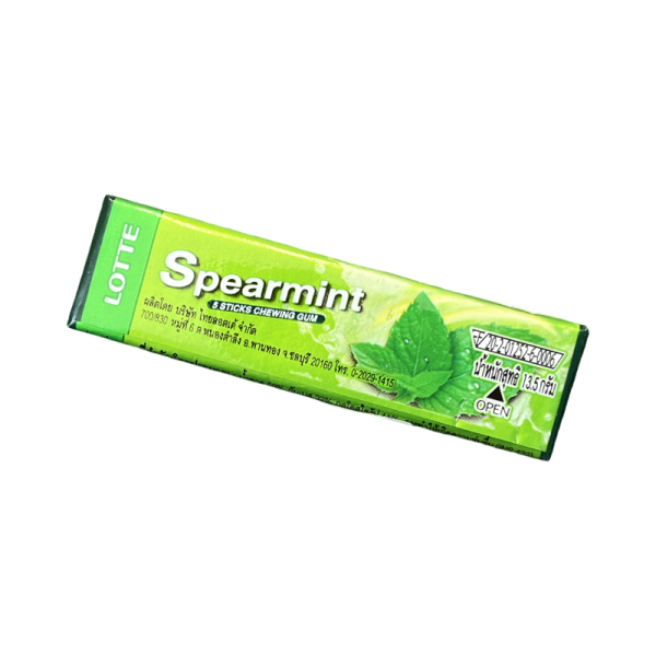 Zhevatelnaya rezinka Lotte Spearmint myatnaya 13,5g