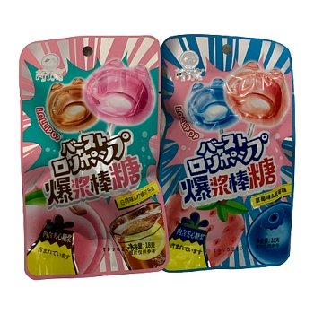 Леденцы на палочке Lollipop взрывные фруктовые 18г