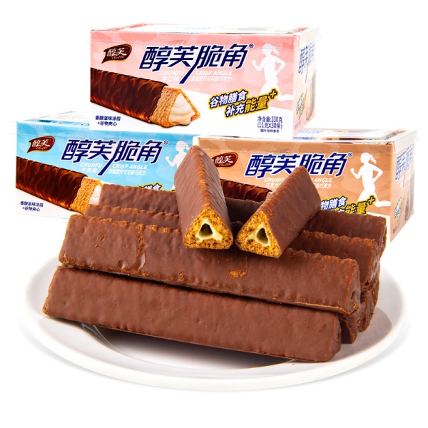 Khrustyashchaya palochka Chunfu molochnye s shokoladom 11g