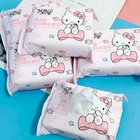 Salfetki vlazhnye Snax Hello Kitty 8sht