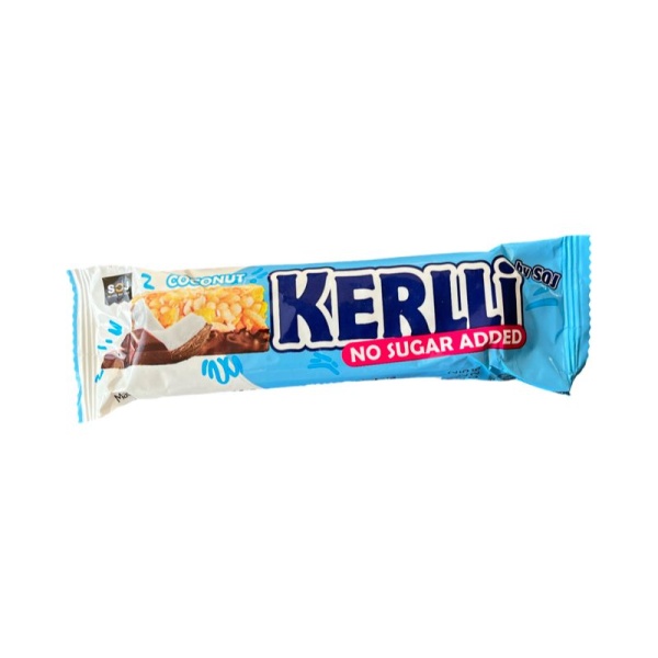 Zlakovyy batonchik Kerlli s kokosom bez dobavleniya sakhara 45g