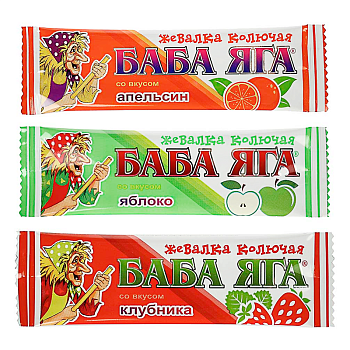 Жевательная конфета Баба Яга ассорти вкусов 11г