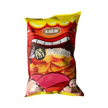 Чипсы Tianweijia со вкусом острого перца 108г