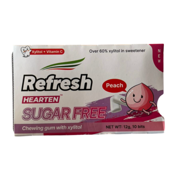 Zhevatelnaya rezinka Refresh bez sakhara s persikom 12g