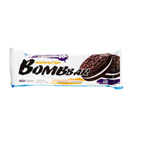 Batonchik Bombbar so vkusom Pechene - Krem 60g