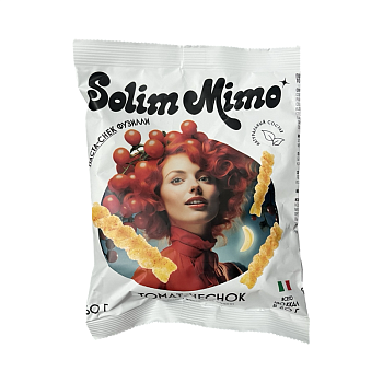 Снек Solim Mimo пшеничный со вкусом томата и чеснока 60г