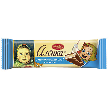 Батончик Аленка с молочно-злаковой начинкой