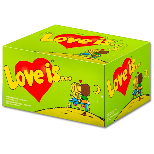 Zhevatelnaya rezinka Love is yabloko i limon 4,2g
