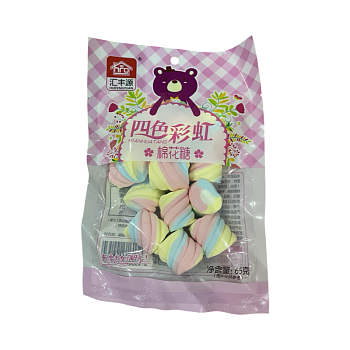 Маршмеллоу Huifengyuan фруктовый розовый 65г