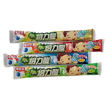 Конфеты жевательные Jiwangjia Geli Suan Фруктовые 14г