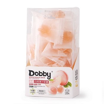 Конфеты жевательные Dobby с персиком 110г