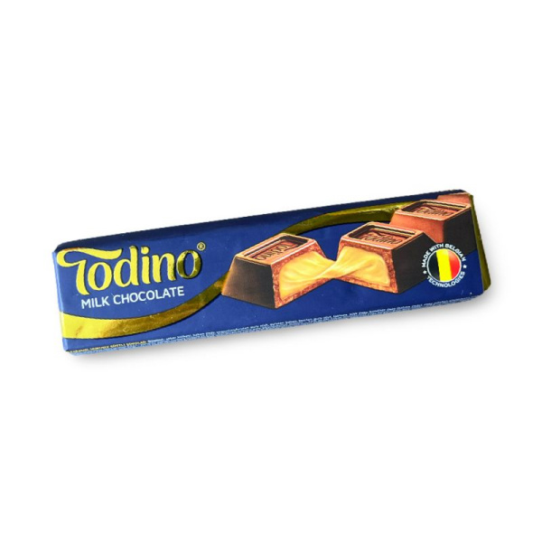 Shokoladnyy batonchik Todino molochnyy s nachinkoy karamel 40g