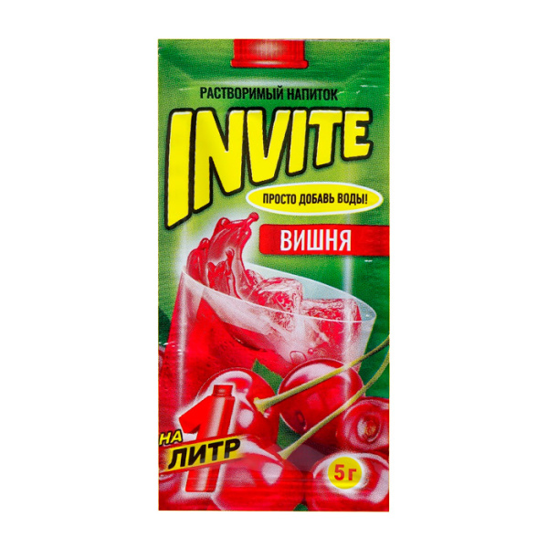 Napitok rastvorimyy Invite vishnya 5g