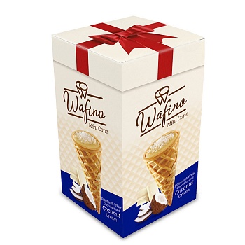 Вафельный рожок Wafino Mini Cone с кокосовым кремом 70г