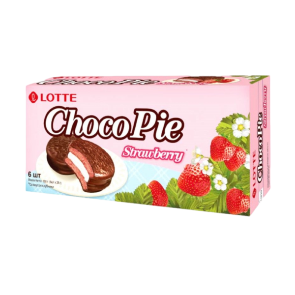 Pechene Lotte Choco Pie Klubnika