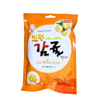 Конфеты Candy Jeju Orange Апельсин 100г