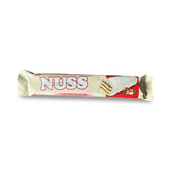 Вафли Nuss в белом шоколаде с лесным орехом 28г