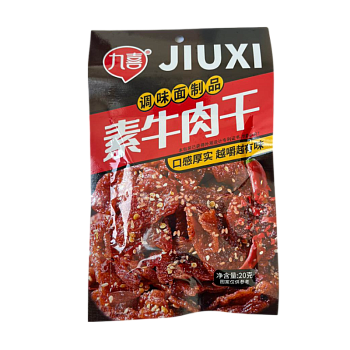 Соевое мясо Jiuxi со вкусом острой говядины с кунжутом 20г