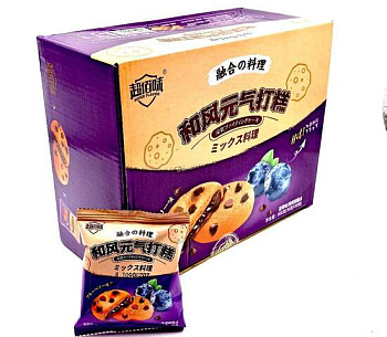 Печенье Super Flavor маршмэллоу с шоколадной крошкой и черникой 30г