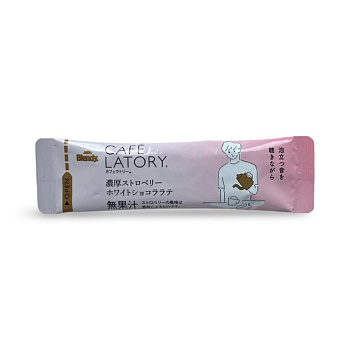 Напиток Blendy Stick Cafe Latory Латте с клубникой и белым шоколадом 9,4г