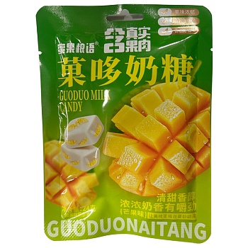 Конфеты жевательные Honey Fruit Food Talk Молочные Манго 24г