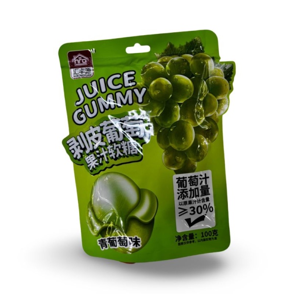 Marmeladnye konfety Huifengyuan s zhidkoy nachinkoy so vkusom apelsina 100g