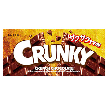 Шоколад LOTTE Crunky хрустящий 34г 