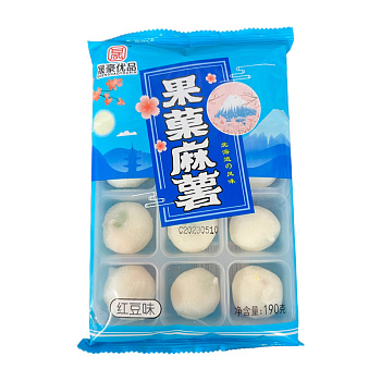 Моти Shenghaoyoupin Хоккайдо Красная фасоль 190г