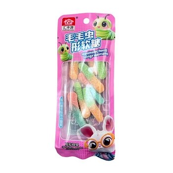 Мармеладные конфеты Huifengyuan Blue гусеницы 41г