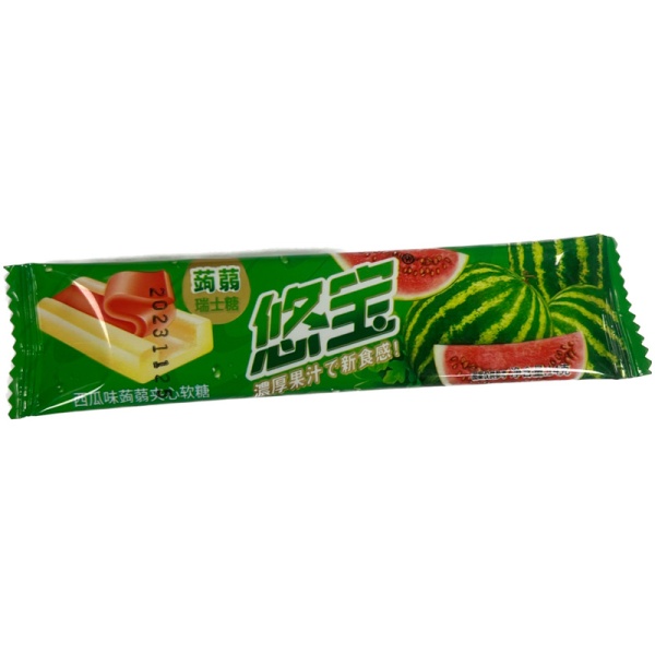 Konfety zhevatelnye Youbao s nachinkoy Arbuz 14g
