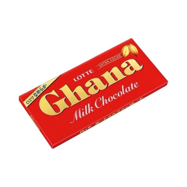 Shokolad LOTTE Ghana molochnyy 50g