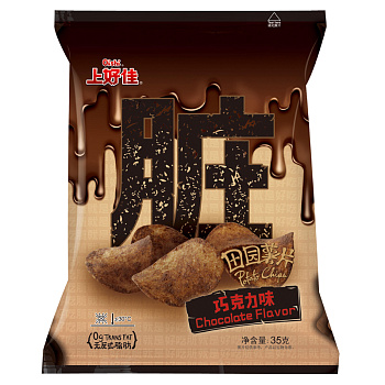 Чипсы Oishi Potato Chocolate со вкусом шоколада 35г