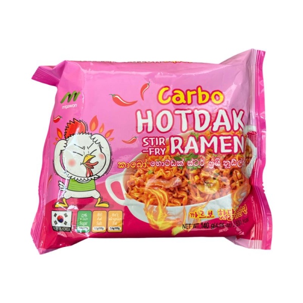 Lapsha MIGAWON Hot Dak zharenyy Ramen sous Karbonara 140g